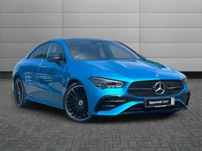 Used Mercedes CLA180 AMG Line Premium Plus 134 HP (98 kW) 2024 Blue Coupe