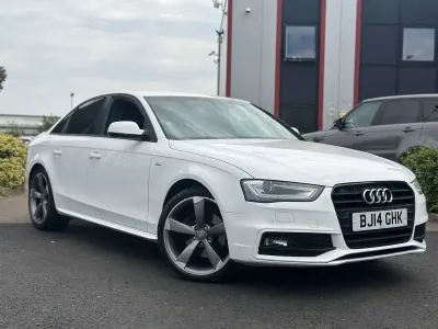 Used Audi A4 Black Edition 177 HP (130 kW) 2014 White Sedan