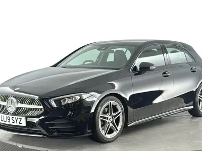 Used Mercedes A200 AMG line 163 HP (119 kW) 2019 Black Hatchback