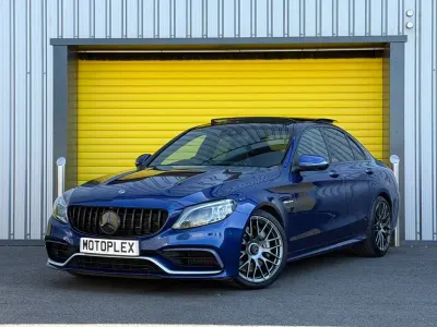 Used Mercedes C63 AMG Premium Plus 476 HP (350 kW) 2019 Blue Sedan