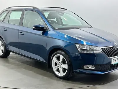Used Skoda Fabia SE L 95 HP (69 kW) 2020 Blue Hatchback