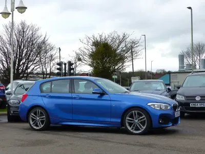 Used BMW 116 M Sport 114 HP (83 kW) 2019 Estoril blue Hatchback