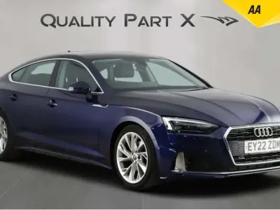 Used Audi A5 Sportback Sport 150 HP (110 kW) 2022 Blue Hatchback