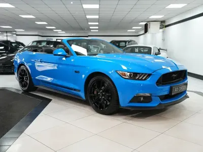 Used Ford Mustang GT Convertible 416 HP (305 kW) 2018 Blue Cabriolet