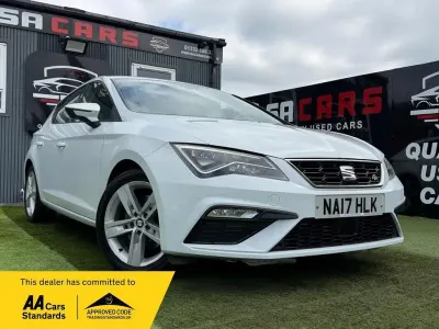 Begagnad Seat Leon FR 184 HK (135 kW) 2017 Vit Halvkombi