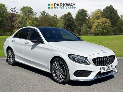 Używany Mercedes C220 AMG Line Premium 170 KM (125 kW) 2017 Biały Sedan/Limuzyna