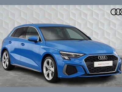 Używany Audi A3 S-Line 150 KM (110 kW) 2020 Niebieski Sedan/Limuzyna