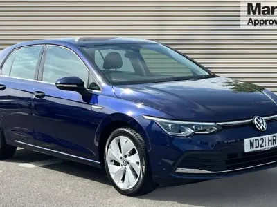 Used VW Golf VIII Style 130 HP (95 kW) 2021 Blue