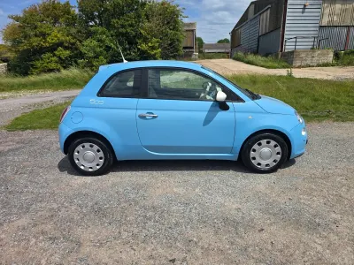 Used Fiat 500 69 HP (50 kW) 2014 Blue Hatchback