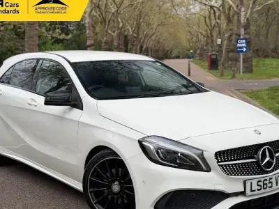 Used Mercedes A200 AMG line 136 HP (100 kW) 2015 White Hatchback