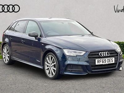 Used Audi A3 Black Edition 147 HP (108 kW) 2020 Blue Sedan