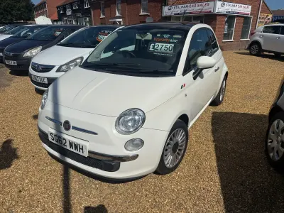 Used Fiat 500 Lounge 69 HP (50 kW) 2012 White Hatchback