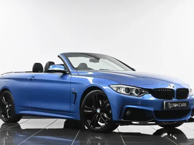 Used BMW 420 Cabriolet M Sport 190 HP (139 kW) 2015 Blue Cabriolet