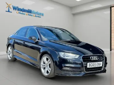 Used Audi A3 S-Line 150 HP (110 kW) 2015 Black Sedan