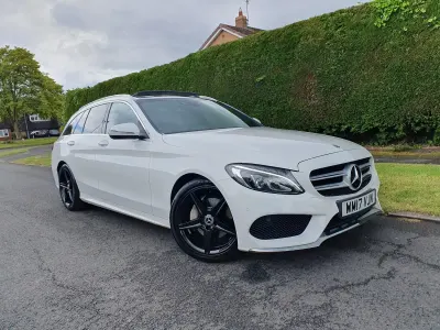 Used Mercedes C220 AMG Line Premium 167 HP (122 kW) 2017 White Estate