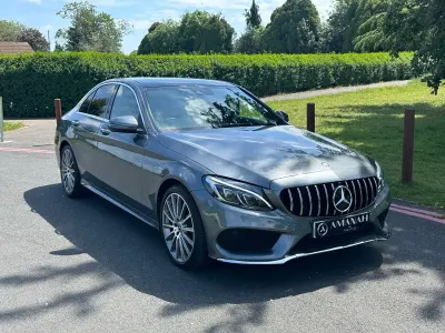 Used Mercedes C220 AMG Line Premium 170 HP (125 kW) 2017 Grey Sedan