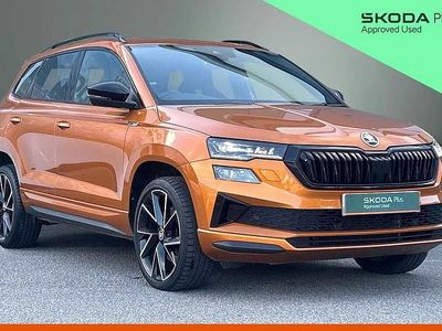 Used Skoda Karoq SportLine 150 HP (110 kW) 2023 Phoenix orange metallic SUV
