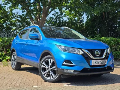 Used Nissan Qashqai N-Connecta 115 HP (84 kW) 2018 Blue SUV