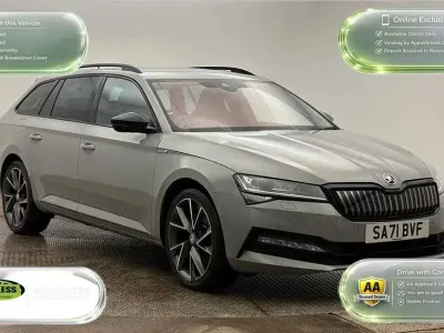 Used Skoda Superb SportlinePlus 218 HP (160 kW) 2021 Grey Estate