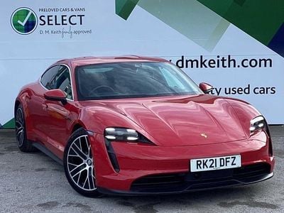 Used Porsche Taycan 419 kW (571 HP) 2021 Carmine red Sedan