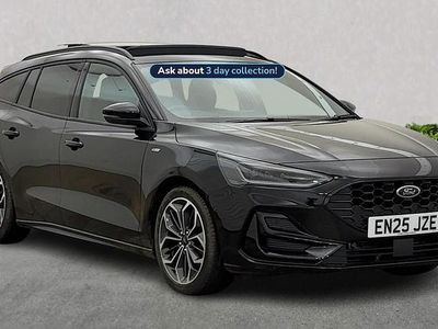 Black Used 2025 Ford Focus ST-Line X Estate | £23,990 (Expensive)