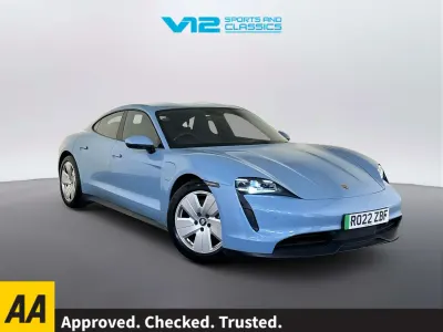 Used Porsche Taycan Performance Package 300 kW (408 HP) 2022 Blue Sedan