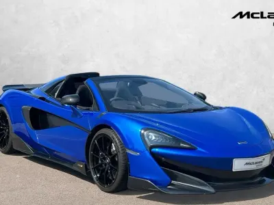 Used McLaren 600LT 600 HP (441 kW) 2020 Blue Cabriolet