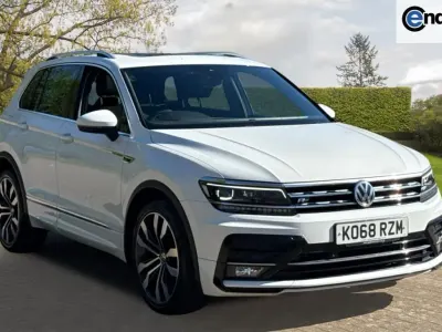 Second-hand VW Tiguan R-line 150 CP (110 kW) 2019 Alb SUV