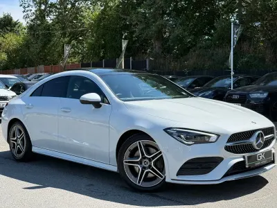 Used Mercedes CLA220 AMG Line Premium Plus 190 HP (139 kW) 2021 White Coupe