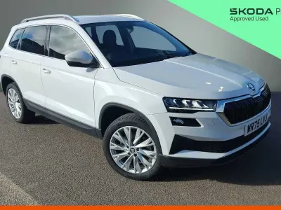 Used Skoda Karoq SE L 150 HP (110 kW) 2025 Moon white metallic SUV
