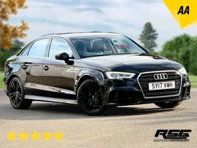 Used Audi A3 S-Line 150 HP (110 kW) 2017 Black Sedan