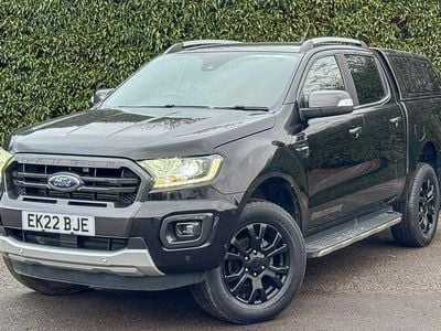 Black Used 2022 Ford Ranger Wildtrack Pickup | £23,994 (Fair price)