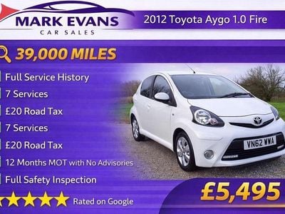 Used Toyota Aygo 2012 White Hatchback