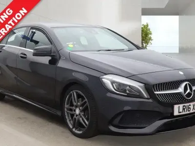 Used Mercedes A180 AMG Line Premium 122 HP (89 kW) 2016 Black Hatchback
