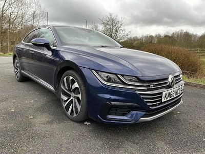 Used VW Arteon R-line 190 HP (139 kW) 2018 Blue Hatchback