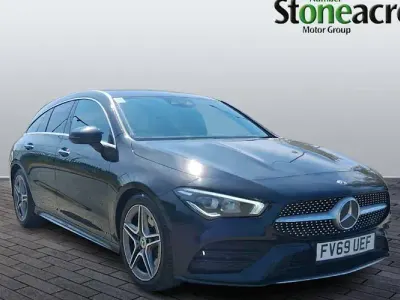 Used Mercedes CLA200 AMG line 163 HP (119 kW) 2022 Black Coupe