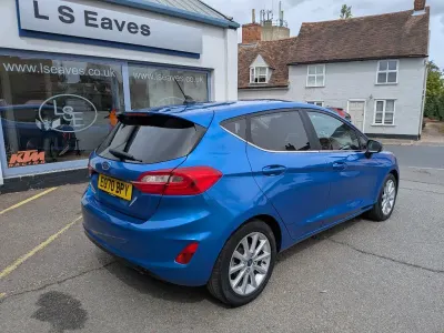 Used Ford Fiesta Titanium 125 HP (91 kW) 2020 Blue Hatchback