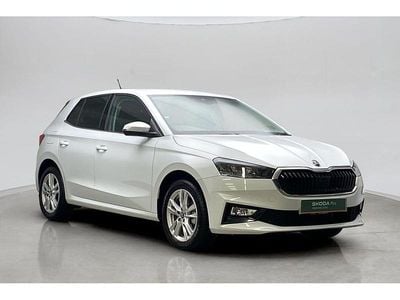 Used Skoda Fabia SE L 85 HP (62 kW) 2025 Moon white metallic Hatchback
