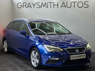 Used Seat Leon ST FR 150 HP (110 kW) 2018 Blue Estate