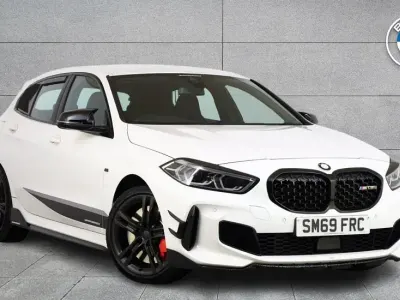 Used BMW M135 Comfort Edition 306 HP (225 kW) 2019 White Hatchback