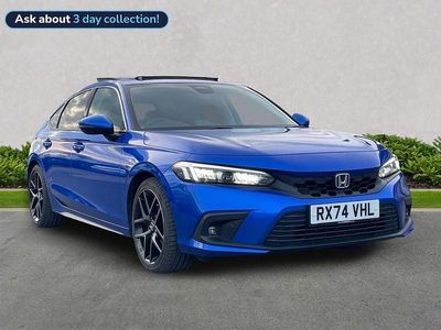 Used Honda Civic Advance 2024 Blue Hatchback