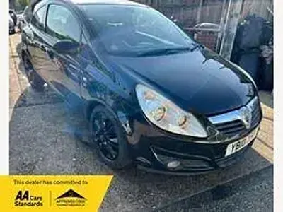 Used Vauxhall Corsa 85 HP (62 kW) 2010 Black Hatchback