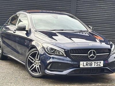 Used Mercedes CLA220 AMG line 177 HP (130 kW) 2018 Blue Sedan