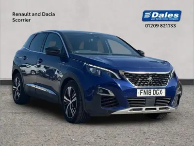 Used Peugeot 3008 GT-line 117 HP (86 kW) 2018 Blue SUV