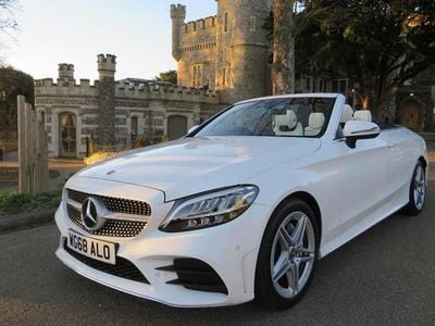 White Used 2018 Mercedes C200 AMG line Cabriolet | £17,990 (Fair price)