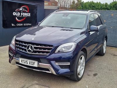 Used Mercedes ML350 AMG line 258 HP (189 kW) 2015 Blue SUV