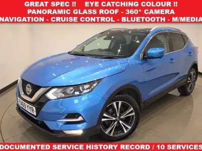 Used Nissan Qashqai N-Connecta 115 HP (84 kW) 2020 Blue SUV
