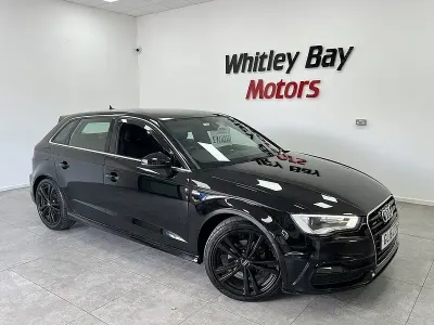 Used Audi A3 S-Line 150 HP (110 kW) 2016 Black Hatchback