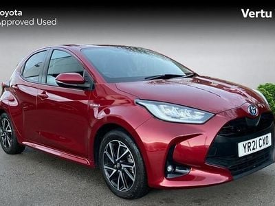 Red Used 2021 Toyota Yaris Hybrid Design Hatchback | £15,870 (Good price)