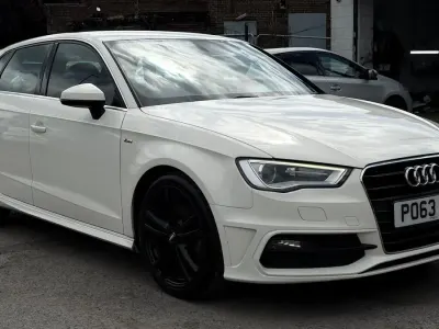 Used Audi A3 S-Line 2013 White Hatchback